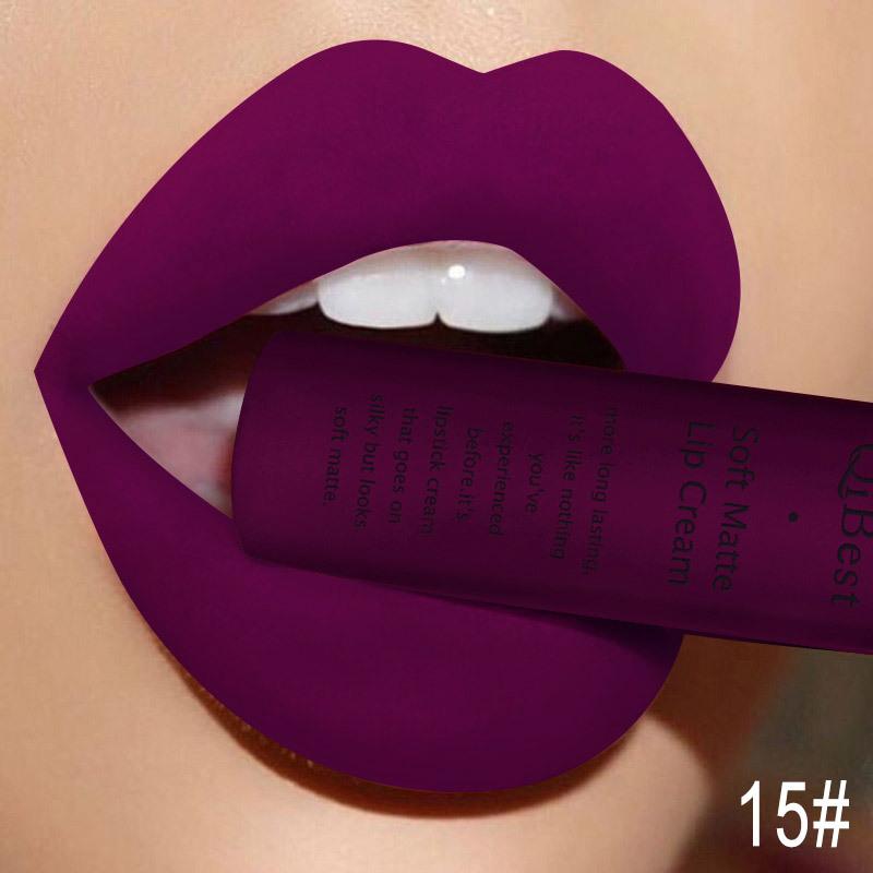 Long Lasting Liquid Lipstick in A Waterproof Matte End, Featuring A Dark Red Black, Perfect for Women'S Makeup, Including Lip Gloss and Lip Tint