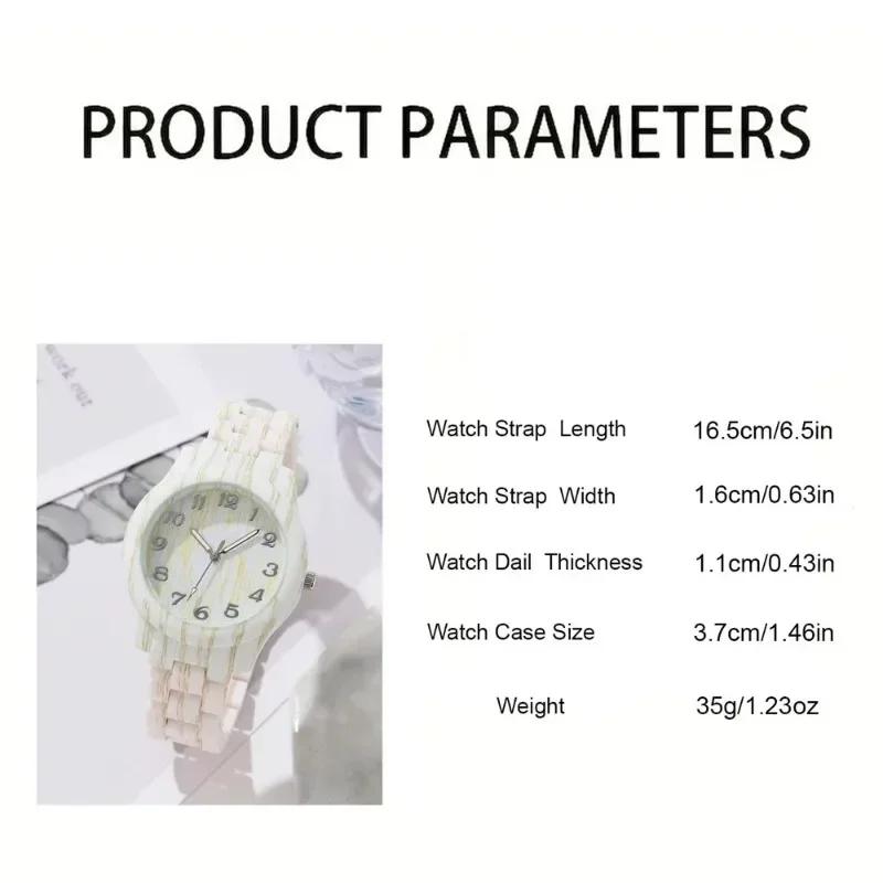 Luxury Watches Women Wood Grain Simple Quartz Wristwatch Ladies Simplicity Retro Men Design Clock Relogio Mujer Masculino Reloj