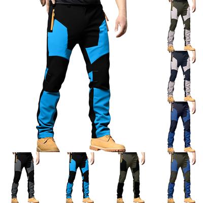 Pantaloni de drumeție pentru bărbați, pentru exterior, elastici, rezistenți la vânt, rezistenți la uzură, respirabili, cu uscare rapidă, cusături