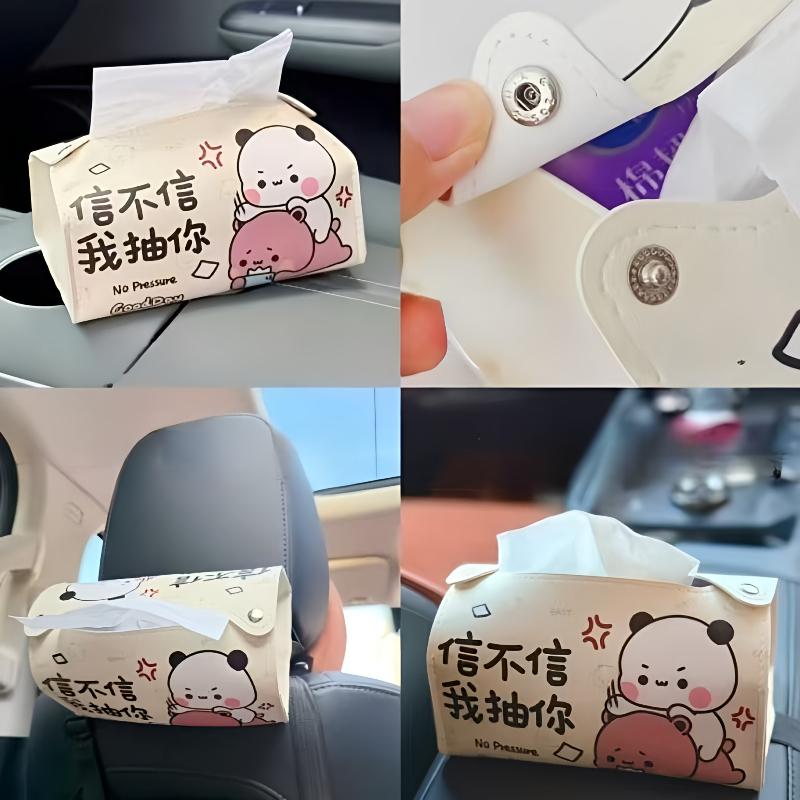 Light Luxury Cartoon Bubu Dudu Tissue Box Kawaii Animals Panda Bubu and Dudu Household Paper Box Creative Desktop Storage Box
