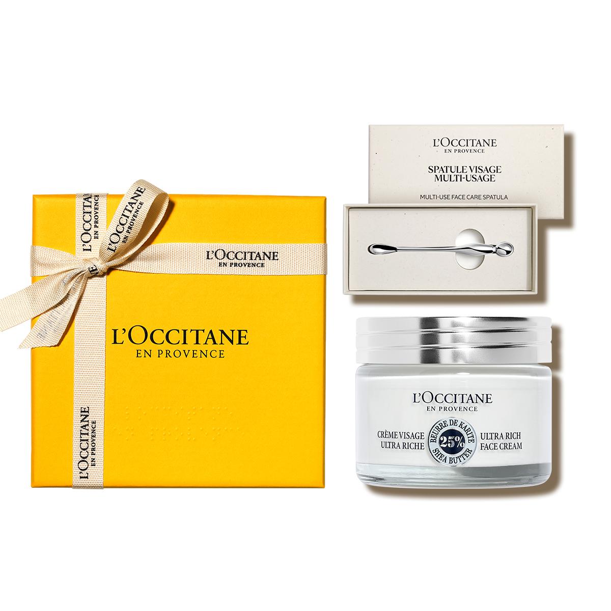 [L Occitane] Shea Butter Ultra Rich Face Cream 50ml Set (+Spatula)
