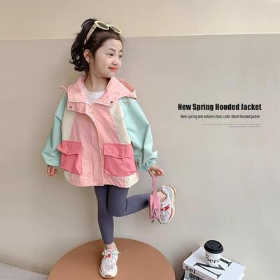 2025 Girls' Spring & Autumn Fashion Jacket - Stylish Children's Windbreaker