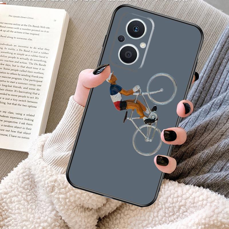 Bike Cycling Art Case For OPPO Reno 12F 12 13 11 F 8T 7 8 10 Pro OPPO Find X8 X6 Pro X3 X5 Lite Cover Fundas