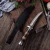 Geschmiedetes 5Cr15Mov Edelstahl Kochmesser Camping Serbisches Messer Küche Metzger Ausbeinmesser