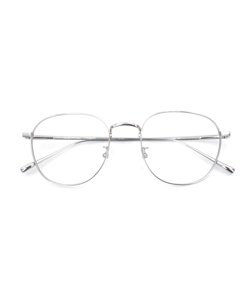 Beullupaegtoli T20 Silver Glasses Blue Light Blocking Glasses