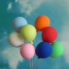Dollhouse Miniature Balloons, Mini Balloons, 1:12 Scale Rainbow Balloons, for Miniature Fairy Garden Party Accessories, Birthday Party, Miniature