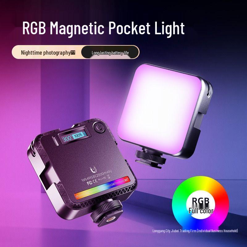 Mini LED Fill Light for Photography & Vlog - Portable DSLR Camera Colored Atmosphere Light