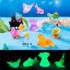 Hot 1PC Luminous Fish Marine Animal Ornament Glow Pendant Micro Garden Craft Resin Landscape Fish Tank Desktop Decoration