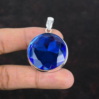 Faceted Tanzanite Quartz Pendant 925 Sterling Silver Pendant Top Quality Gemstone Pendant Decent Jewelry Handmade Pendant Anniversary Gifts