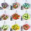 Spring Simulation Flower Hanging Basket No Need Water Non-fading Beautiful Realistic Home Decoration Artificial Flowers Hanging Pot Decoration
