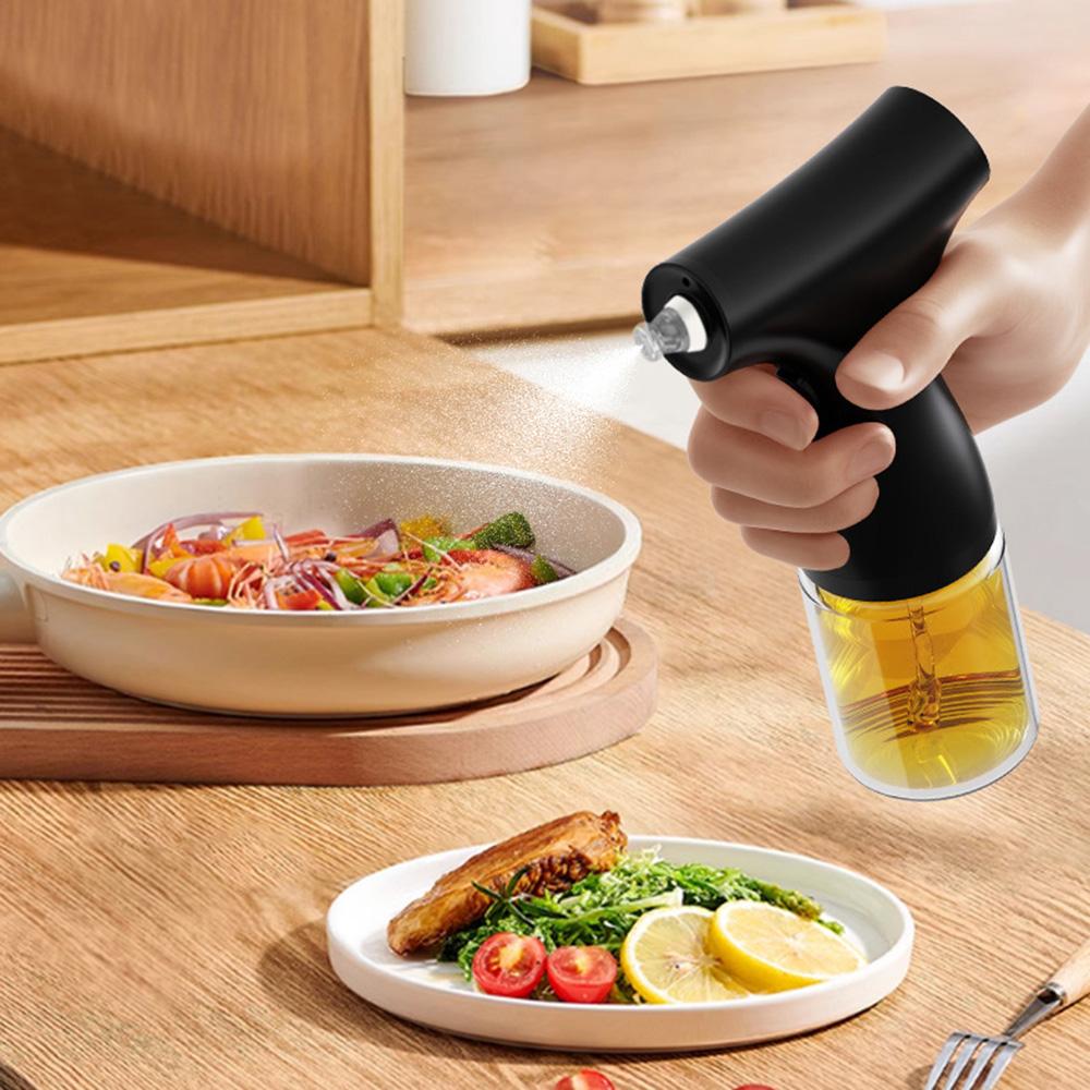 Leak-proof Vinegar Sauce Sprayer with Lights Glass Oil Spritzer Cooking Oil Dispenser  BBQ