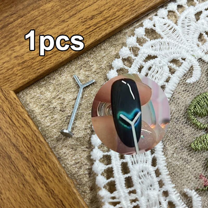Y-Shaped Nail Magnet Stick Wire Tools,For Creating Heart & Ingot Shapes On Nails,Love Heart Cat Eye Nail Magnet,Art Accessories