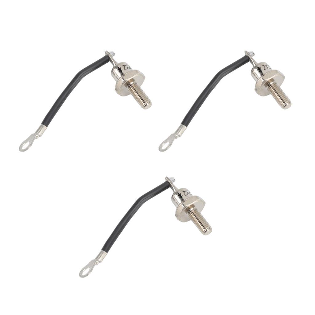 3 Stück 25A ZX25 12 Dieselgenerator Diode Kleine Tragbare Gleichrichterdioden Ersatzzubehör Teile Negative Schwarze Leitung