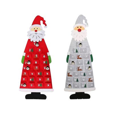 DIY Advent Calendar Felts Advent Calendar Wall Hanging With 24 Pockets, Kids Christmas Gift