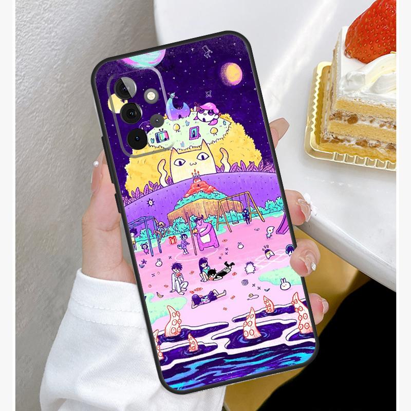 Omori Case For Samsung Galaxy A54 A34 A14 A15 A35 A55 A52 A32 A12 A51 A71 A33 A23 A13 A53 Coque