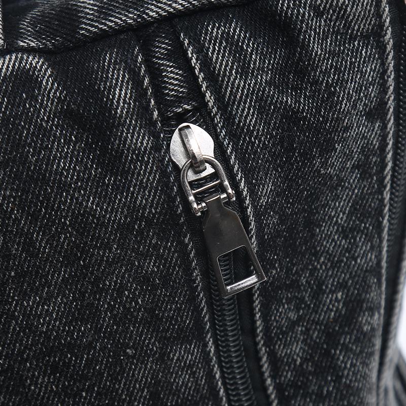 Large Capacity Denim Bag Women's Shoulder Bag Multi-Compartment Crossbody Bag