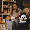 Soft Halloween Elf Ghost Plush Toy PP Cotton Halloween Ghost Throw Pillow   Home Decoration