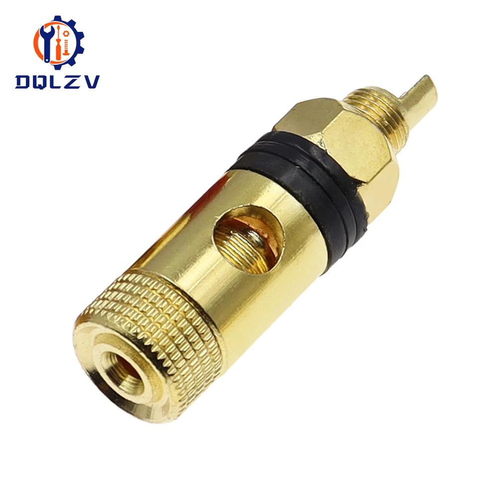 Gold Plated Amplifier Speaker Terminal Binding Post Banana Plug Socket Connector Suitable for 4mm Banana Plugs Connector