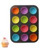 4/6/9/12Holes DIY Non-Stick Cake Pan Bakeware Muffin Cupcake Mold Baking Dish Carbon Steel Kitchen Oven Trays Pastry Tool