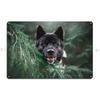 Akita In The Woods Metal Sign Printing Retro Create Living Room Cinema Tin Sign Poster