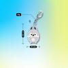 Stray Kids Acrylic Keychain with Lightstick Charm, Cute Sitting Cartoon Characters Bag Pendant, STAY Fans Kpop Accessory