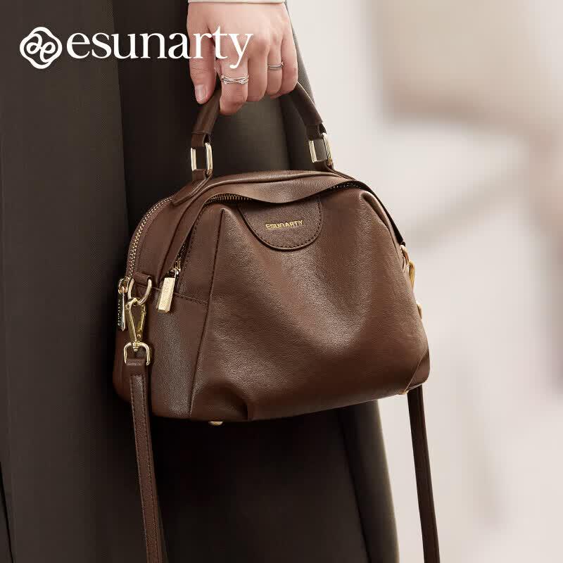 ESUNARTY Women s Genuine Leather Handbag