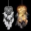 White Heart Dream Catcher Wind Chime - Home and Office Decoration