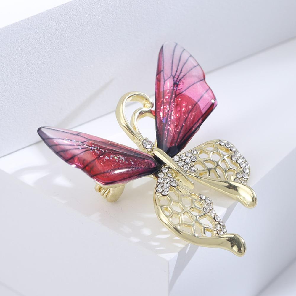 For Women Bee Dragonfly Exquisite Suit Accessories Butterfly Shpae Korean Style Brooch Drip oil Pin