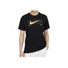 Logo Letter Print Pattern Crew Neck Fitted Short Sleeve T-Shirt Men T-Shirts Black FV8390-010
