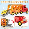 HIWO Car Toys for Boys Ages and 6 and Educational Toy Set of 5 Large and Small Vehicles Large Truck 4 Mini Construction Fire Indoor Mini Educational