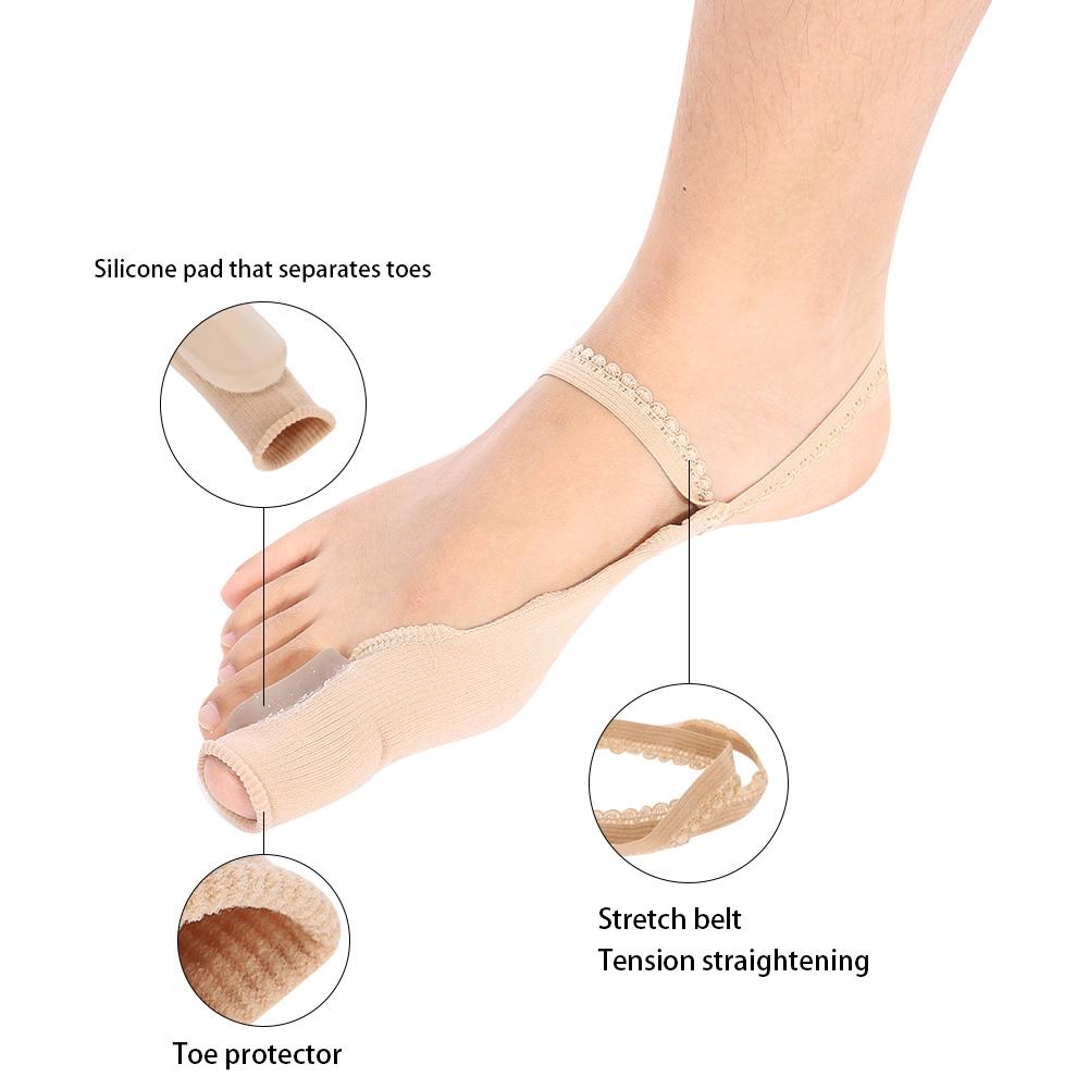 Silicone Bunion Straightener Hallux Valgus Corrector Toe Protector Foot Care Pain Relief