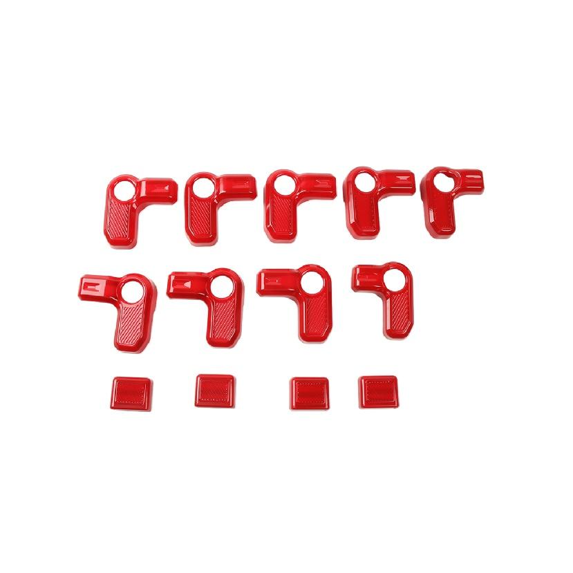 13PCS Interruptor de Demolición de Techo de Coche Manija de Techo Cubierta de Decoración Pegatinas para Ford Bronco Sport 2022 2023 Interior