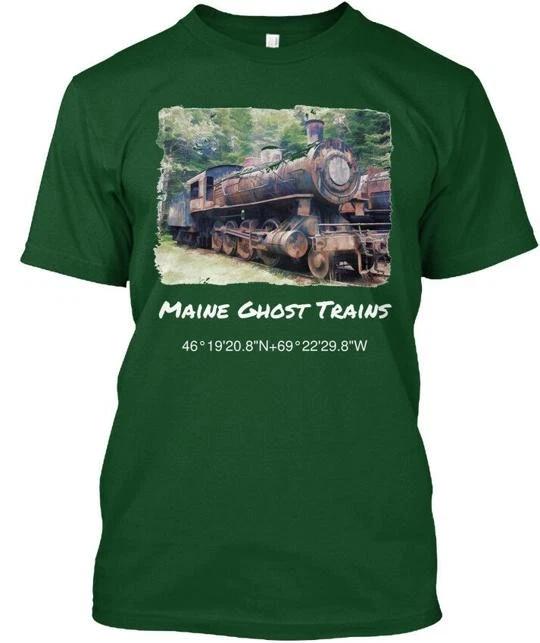 

Maine Ghost Train Trains 4619208n6922298w T shirt Made in the USA Size S to 5XL M