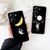 Moon Astronaut Stars Sky Universe Galaxy Phone Cover for OPPO A40 A60 A80 A38 A18 A17 A16 A78 A79 A54 A25 A57 4G 5G Case