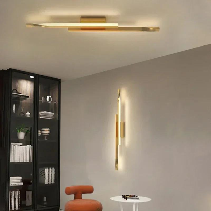 מנורת קיר LED יוקרתית גוף תאורה פנימי תאורת חדר שינה ליד המיטה מסדרון סלון קישוט בית מודרני גופי קיר