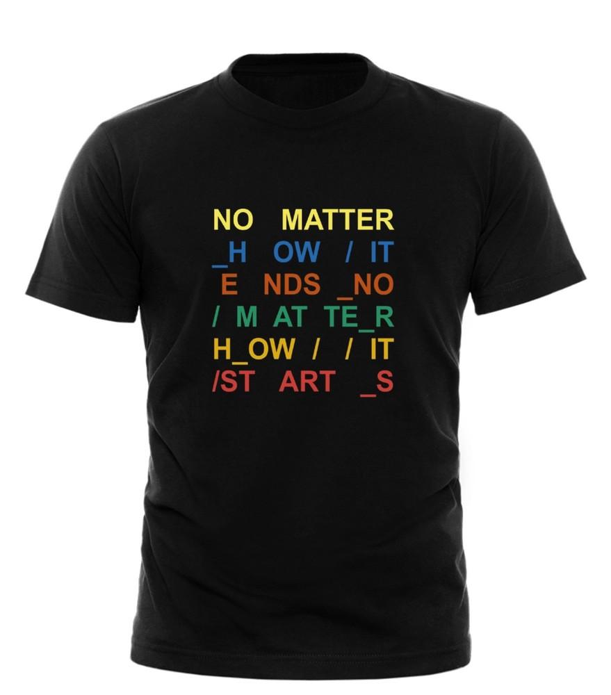 

Radiohead Separator Lyrics TShirt No Matter How It Ends Indie Rock Fan Art Tee Unisex T-Shirt XL