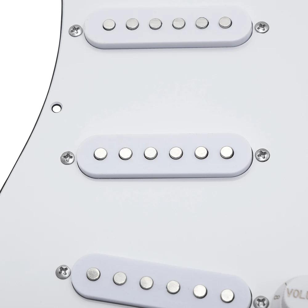 IRIN Electric Guitar Pickguard Pickups Loaded Prewired 11 Hole Single Coil Guitar Pickguard Pickups for FD ST Style Guitar
