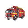 QT2428#15cm Fire Truck Pattern Car Sticker, Suitable for Laptop, Car, Truck, Van, SUV, Motorcycle, Bumper, Window