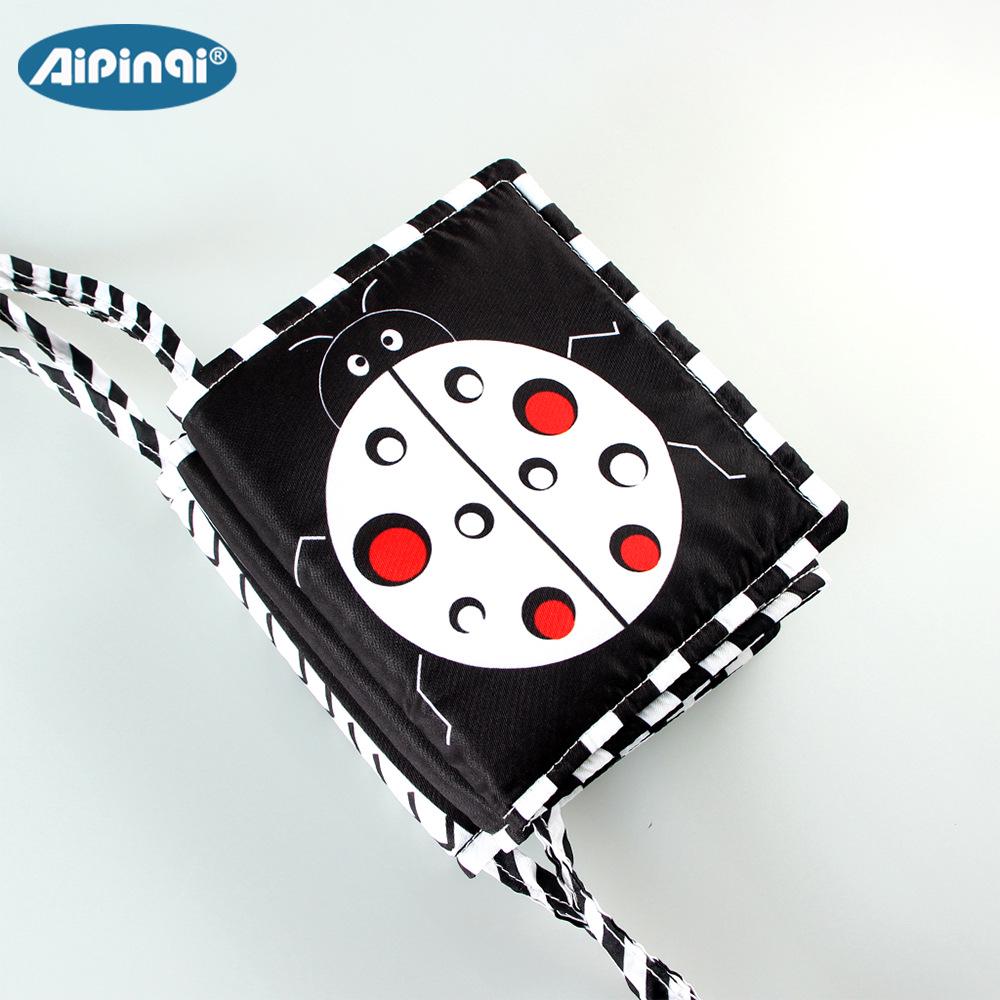 Aipinqi Black & White Crib Bumper Tear-Resistant Teething Book