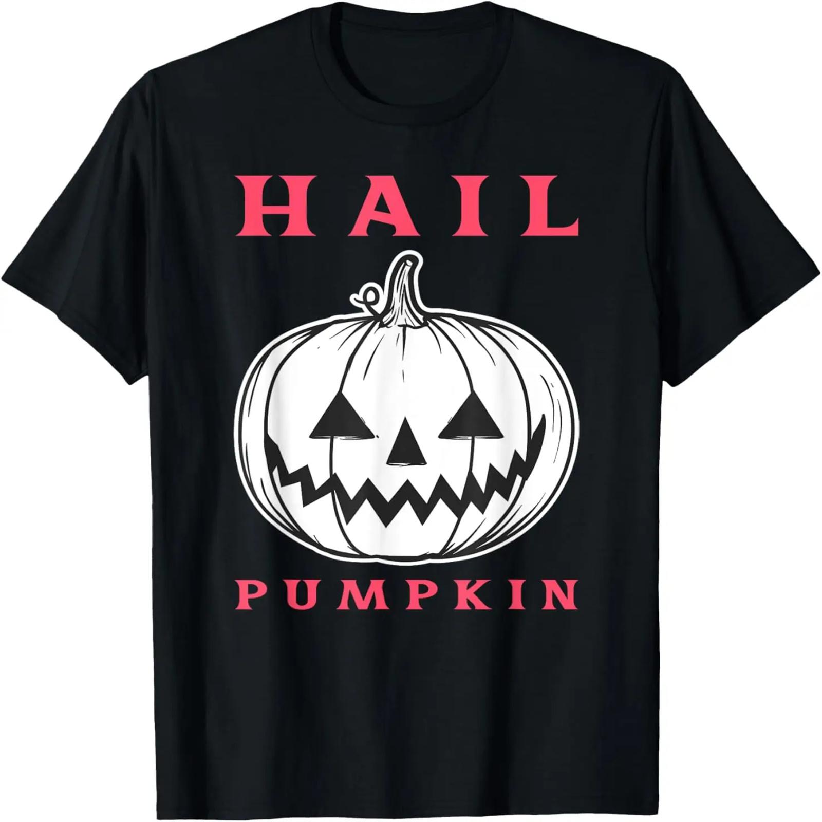 Hail Pumpkin Halloween Vintage Horror Jack O  Lantern T-Shirt S
