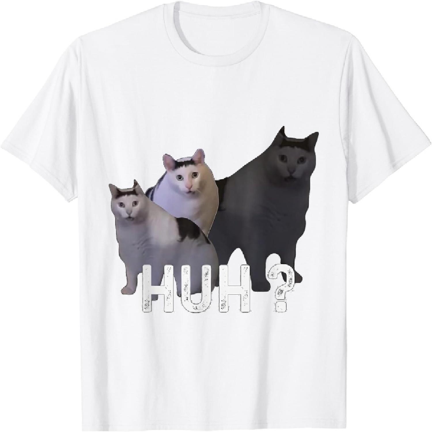 

Funny I Go Meow Funny Singing Cat Meme T-Shirt 100% Cotton Graphic Tee Mens Womens Unisex XXXXXL білий