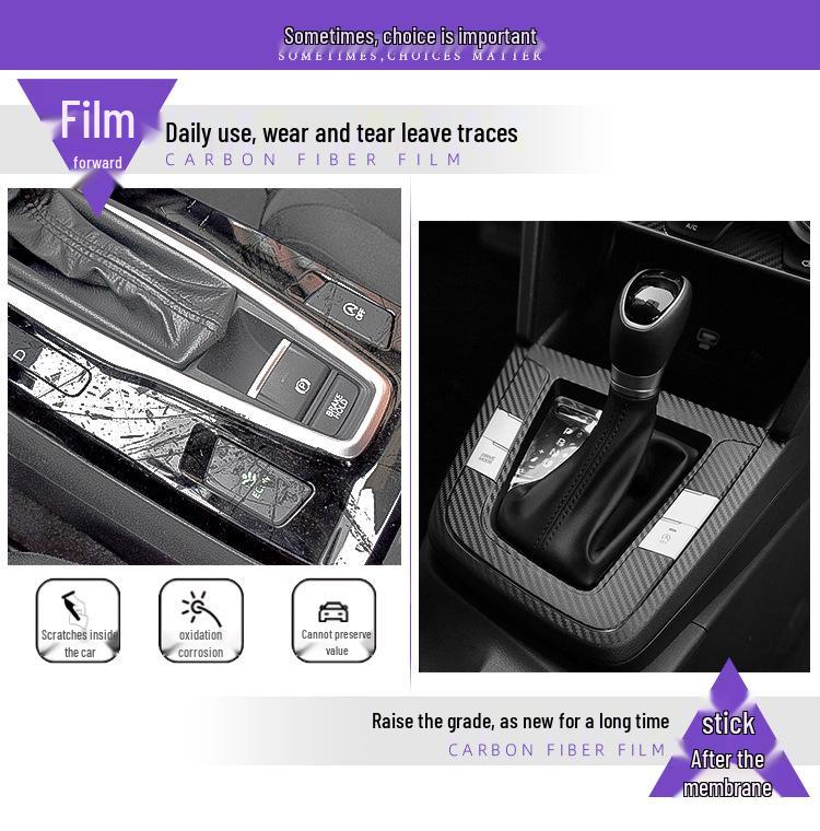 Hyundai Elantra 16-20 Carbon Fiber Gear Shift Protective Film