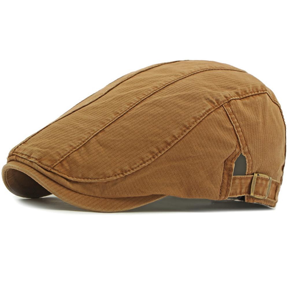 HT4771 Mens Berets Women Spring Summer Cotton Cap Vintage Artist Painter Beret Hat Male Female Ivy Flat Cap Adjustable Beret Cap