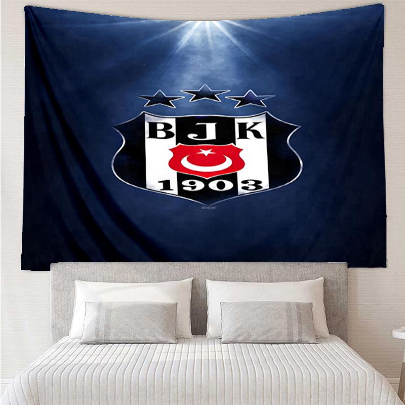 Arazzo Emblema Cresta Beşiktaş Istanbul Decorazione Stanza Appeso a Parete per Soggiorno Camera da Letto, dormitorio, Regali di Compleanno e Natale