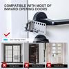ABWR-For Inside Magnetic Door Jammer Portable Door Lock Stainless Steel For Travel Hotel Safety Locks