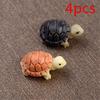 4Pcs  Cute Mini Tortoise Model Fairy Garden Miniatures DIY Doll House/ Terrarium/ Home Desktop/ Succ