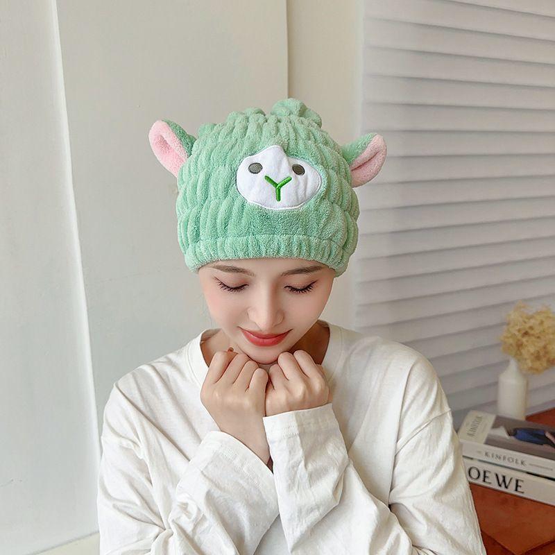 Dry hair cap Super absorbent quick-drying headscarf New style wipe head towel headscarf cute hair wrap