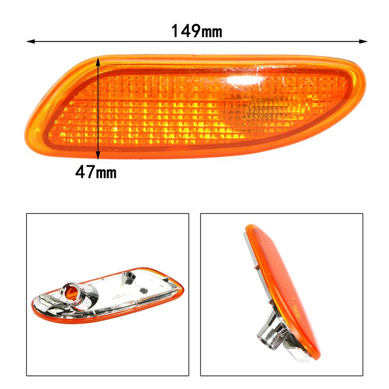 Marker In Bumper Turn Signal Light for Mercedes-Benz C-Class W203 2001-2007 Side Light Turn Signal Replacement Left Right Side