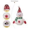 Festival Light Up Snowman Ornament With Warm LED Glows For Holiday Homes Decoration Desktop Accessories
