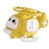 Helicopter Bamboo Dragonfly Toy Plastic Inertial Collision Aircraft Toys for Birthday Gifts Party Yellow